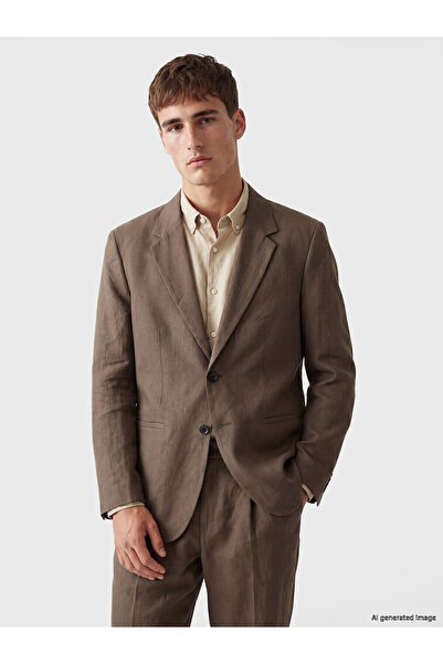 LC Waikiki Vizyon New Season Regular Fit 100% Linen Men's Blazer Jacket
