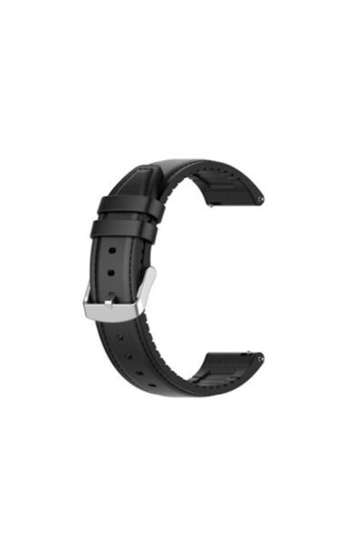 OEM Λουράκι Δερμάτινο Μαύρο (Huawei Watch GT 2 Pro)