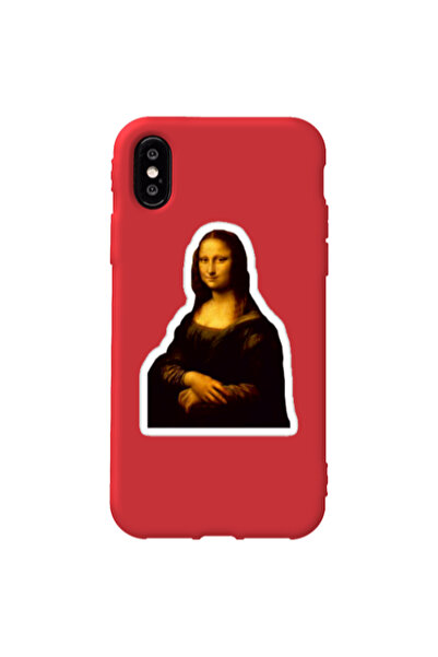 Other Apple iPhone Xs Max Davinci Red Colored Silicone TPU Θήκη