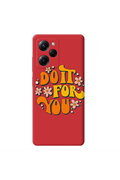 Other Xiaomi Poco X5 Pro Do it For You Red Colored Silicone TPU Θήκη