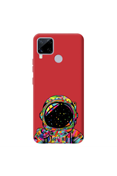 Other Realme C25S Astronaut 209 Red Colored Silicone TPU Θήκη