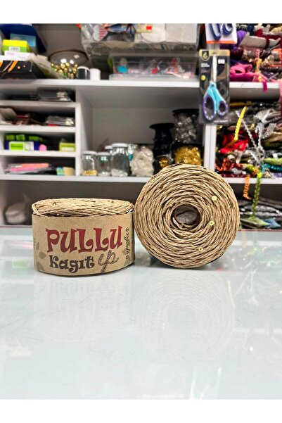 Pelura PULLU KAĞIT İP (250gr) TIĞ HOBİ EL ÖRGÜ İPİ ÇANTA SEPET SÜSLEME