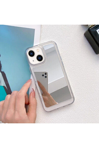 OEM Θήκη Κινητού Τηλεφώνου Τύπου Καθρέφτη για iPhone 13/14, Ασημί, Κωδικός: 0...