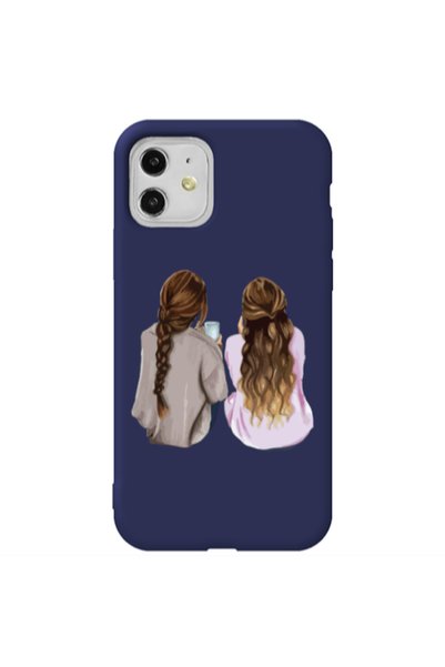 Other Apple iPhone 11 Friends Dark blue Colored Silicone TPU Θήκη