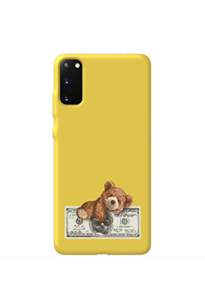 Other Samsung S20 Money Style Yellow Colored Silicone TPU Θήκη