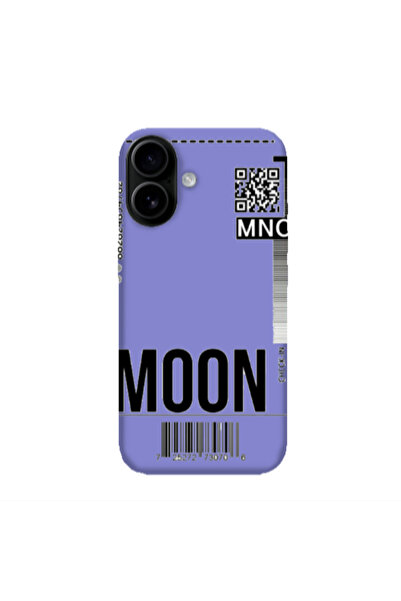 Other Apple Iphone 16 plus A ticket to the moon Purple Colored Silicone TPU Θήκη