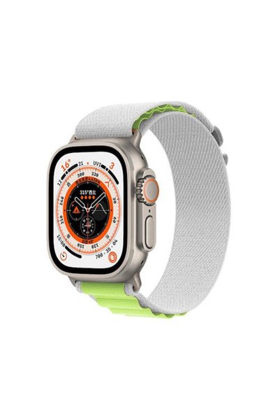 OEM Υφασμάτινο λουράκι γκρι (Apple Watch 42/44/45/46/49mm)