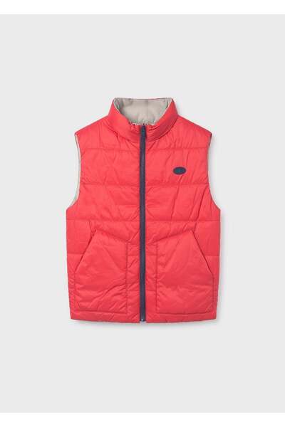 MAYORAL Boy's Reversible Inflatable Vest Red
