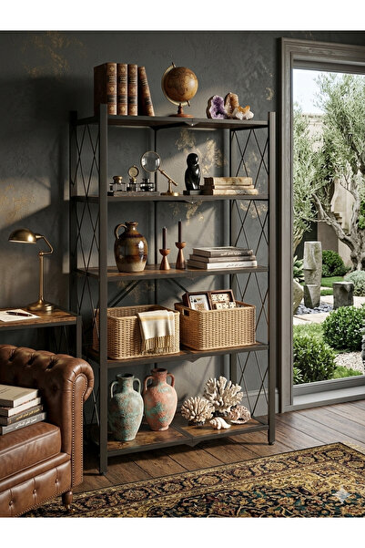 Banshee Home Metal Storage Shelves5 Layers Black Color