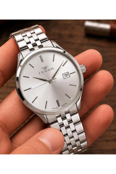FERRO 30 Mt Water Resistant Steel Cord Does Not Darken Color Men's Wristwatch...