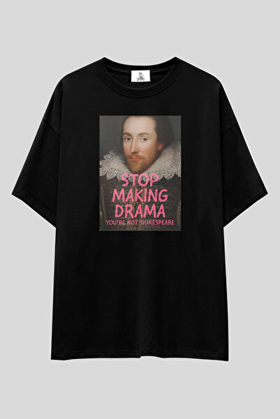 UmbraWear Stop Making Drama T-Shirt |   Unisex 100% Cotton Shakespeare Printe...