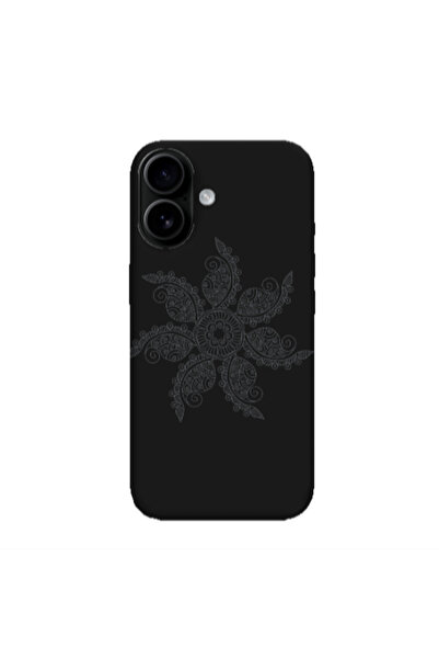 Other Apple Iphone 16 plus Mandala D24 Black Colored Silicone TPU Θήκη