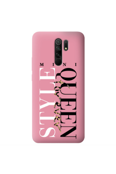 Other Xiaomi Redmi 9 Mini Quen Forever Pink Colored Silicone TPU Θήκη