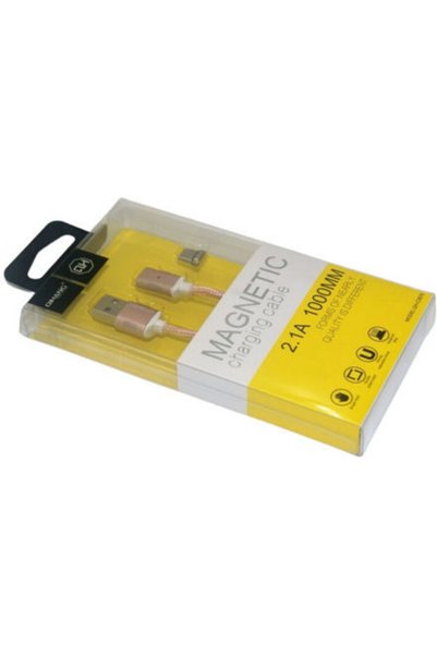 QIHANG PH-AN-4143 Μαγνητικό Καλώδιο USB 2.0 USB-C Αρσενικό - USB-A Μπεζ 1μ