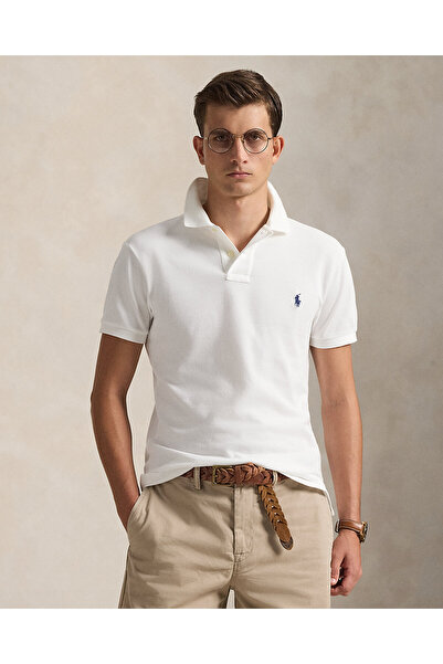 Ralph Lauren Blue Pony Embroidered Iconic Mesh Polo Shirt 401480.