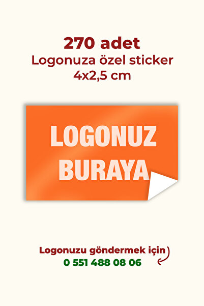 To Design Lab Logo Sticker - Logonuza Özel Sticker Seti 270 Adet Sticker 4x2,...