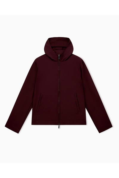 Emporio Armani Men's Bird and Goose down Filled Regular Cut Hooded Long Sleev...