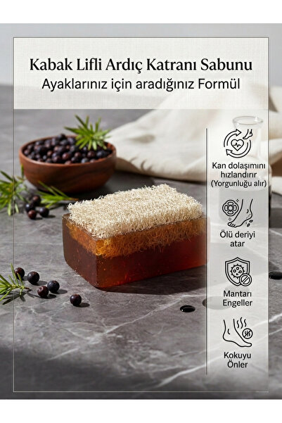 ASKA Kabak Lifli Ardıç Katranı Sabunu - Ayaklarınız İçin Aradığınız Formül