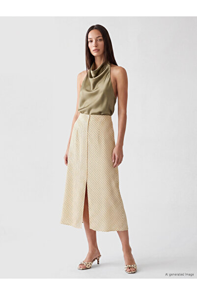 LC Waikiki Trendlucky Polka Dot A-Line Skirt with Zipper at Waist