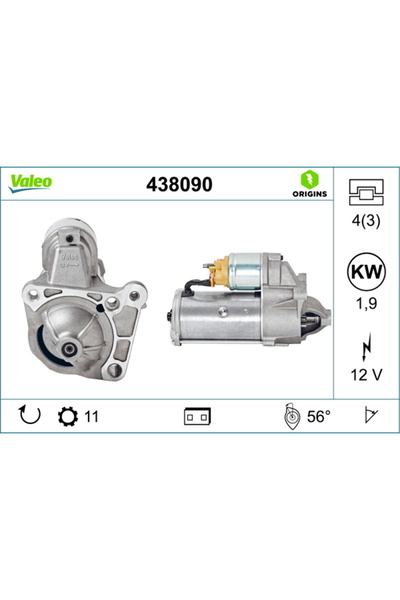VALEO Electromotor (12v 1 9kw Nouă cu Garanție) Mitsubishi Carisma Space Star...