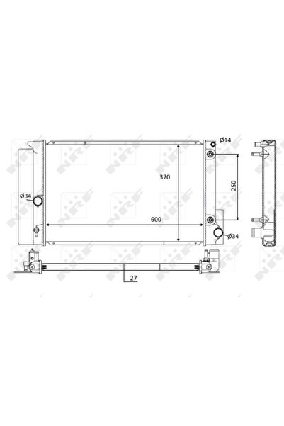 NRF Radiator Racire Motor TOYOTA AVENSIS