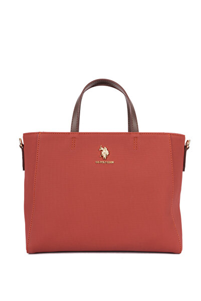 U.S. Polo Assn. حقيبة كتف نسائية باللون البني الفاتح US26656