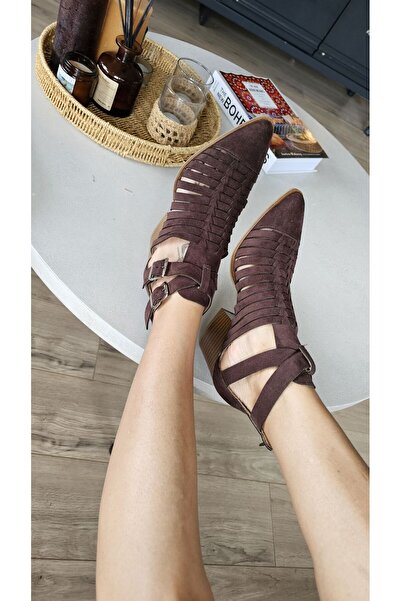 Topukla Footwear 019 1007 Topukla Kadın Süet Yazlık Bot