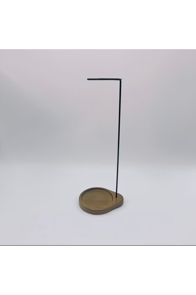 Oud Wooden Incense Holder with Round Design