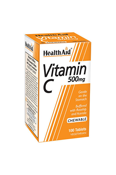 Healthaid Health Aid Βιταμίνη C 1γρ (Μασώμενο) 100 Δισκία - Οικονομική Συσκευ...
