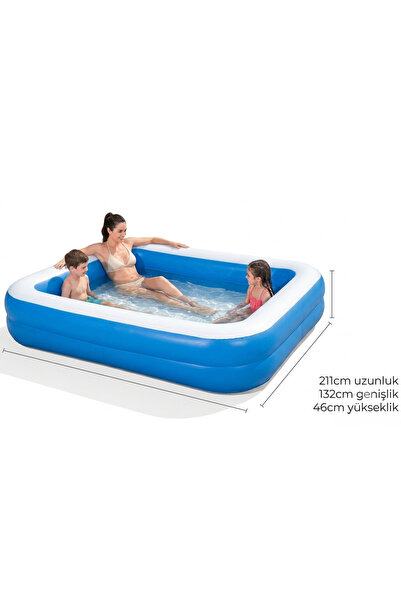 nkspor NK Spor BW Şişme Aile Ve Çocuk Havuzu Kombini - 70 cm / 1 Metre / 211x...