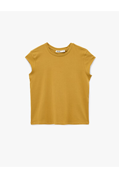 Koton Tricou de bază din bumbac, cu croială normală, mâneci scurte și decolte...