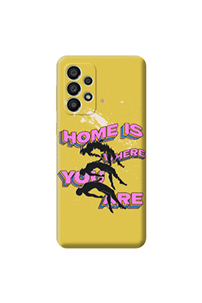 Other Samsung A53 Home Is Where Yellow Colored Silicone TPU Θήκη