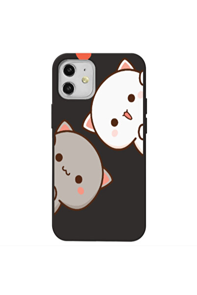 Other Apple iPhone 12 We are here Black Colored Silicone TPU Θήκη
