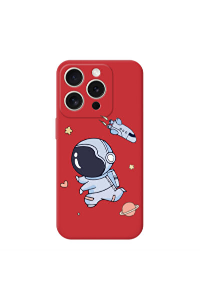 Other Apple iPhone 15 Pro Aduket Red Colored Silicone TPU Θήκη