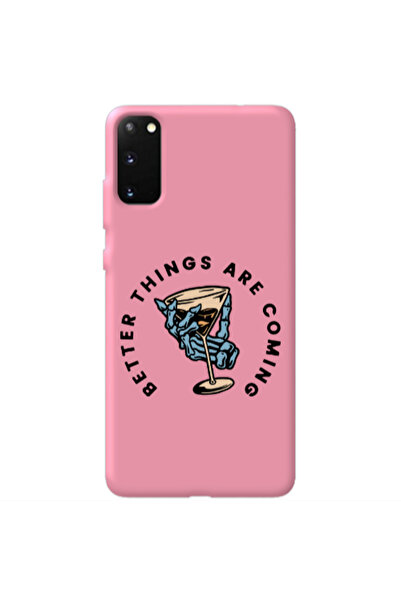 Other Samsung S20 Better Things Are Coming Pink Colored Silicone TPU Θήκη