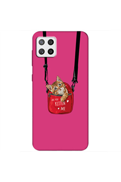 Other Samsung A22 5G Are you kitten Fuchsia Colored Silicone TPU Θήκη