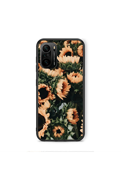 Other Xiaomi Poco F3 Sunflowers Black Glossy Θήκη