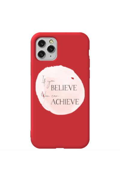 Other Apple iPhone 11 Pro Max If You Believe Red Colored Silicone TPU Θήκη