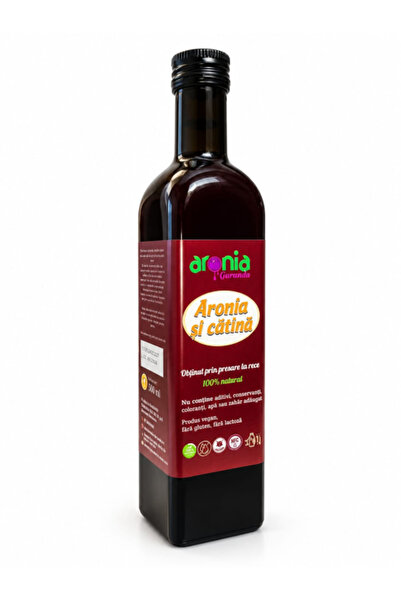Aronia Guranda Suc 100% de Aronia și Cătină, Presat la rece, 500 ml