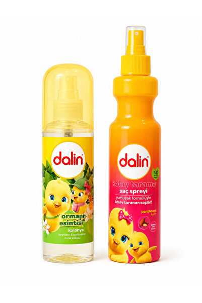Dalin Bebek Saç Bakım ve Kolonya Seti - 200 ml Kolay Tarama Spreyi + 150 ml O...