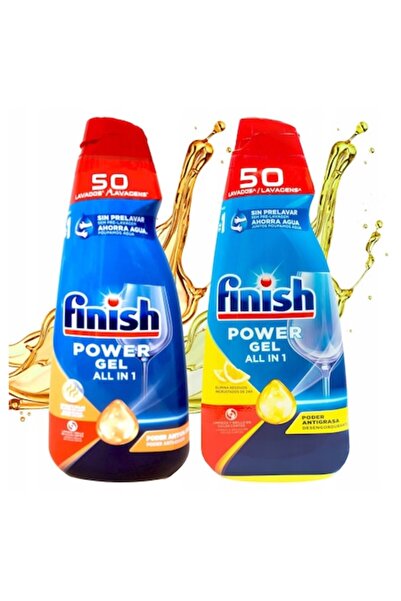 Finish Max Power Gel Fresh & Lemon Detergent pentru mașina de spălat vase, Pa...