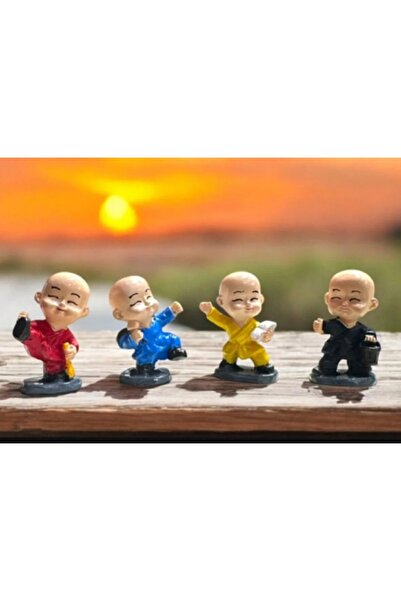 Niyet Dekoratif Karate Kid Polyester Biblo 4'lü Hediyelik