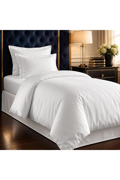 PIZUNA Luxury 100% Cotton Double Duvet Cover Set 200x200cm Simply Taupe 800TC...