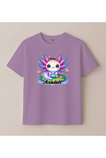 BLITZIST Axolotl Cute Sea Creature Design Printed Kids T-Shirt (4-13 Years)