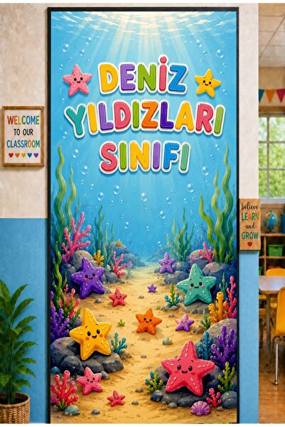 PROMISEBACKDROP2 190X75Cm Elastic Door Decoration, Fabric Door Dressing, Sea ...