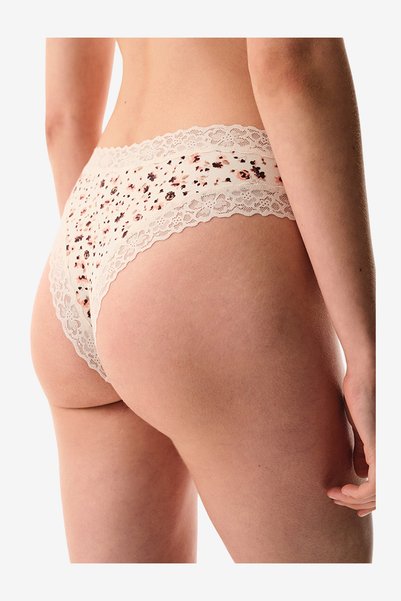 Penti Women Comfy Cotton Brazilian Cream/Pink Briefs