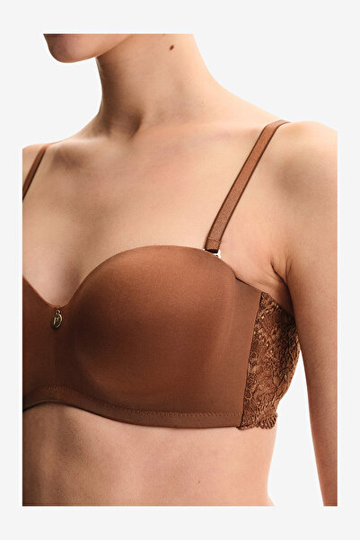Penti Women Lotus Essentials Brown Strapless Wired Bra