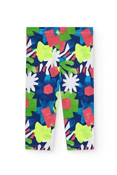 Tuc Tuc Tuctuc Girls' Colorful Print Leggings Blue
