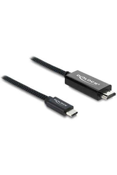 DELOCK HDMI 2.0 Premium Υψηλής Ταχύτητας 4K 60Hz HDR Πλεγμένο Καλώδιο HDMI Αρ...