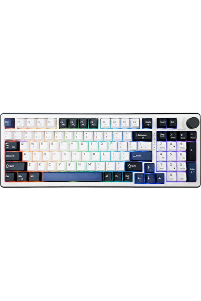 white shark Μηχανικό πληκτρολόγιο gaming με φωτισμό RGB (Αγγλικό US) Κόκκινο
